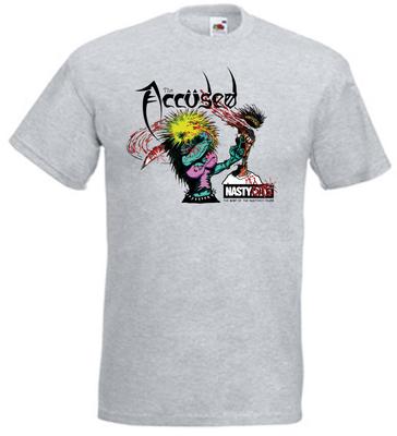 The Accused Nasty Cuts T-shirt Heather Grey Hardcore Metal All Sizes S-5XL