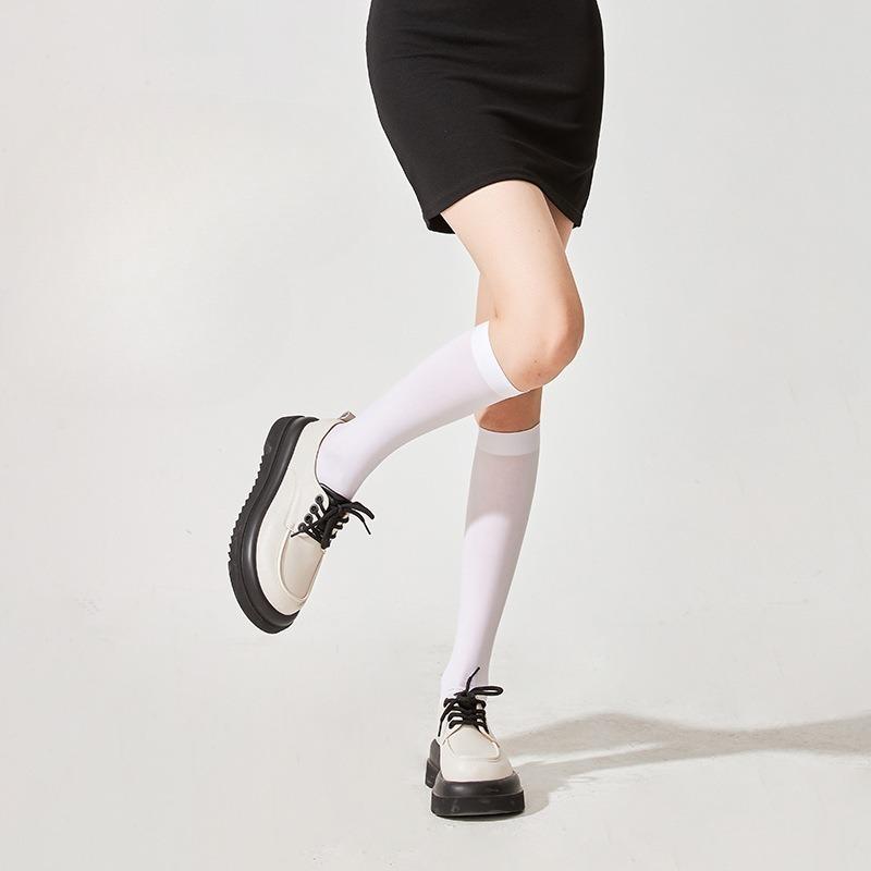 Female Spring and Summer Thin Style Pressure Thin Leg In Tube Socks