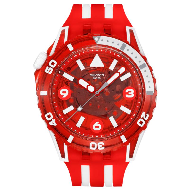 SWATCH Unisex Watch SSCU09R100 Red Watch Dial
