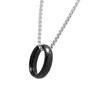 Men's Retro Finger Ring Necklace Titaniums Steel Clavicle Chain Unisex Choker Everyday Wear Neckchain Accessories