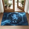 Aston Villa Football Design Crystal Velvet Rug Soft Decorative Mat for Bedroom Entrance