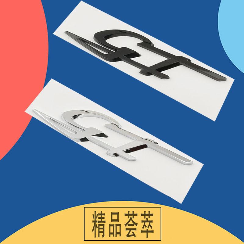 Car 3D ABS GT Logo Badge Emblem Decals Sticker For Levante Quattroporte Ghibli Modena GT MC20 Styling Accessories