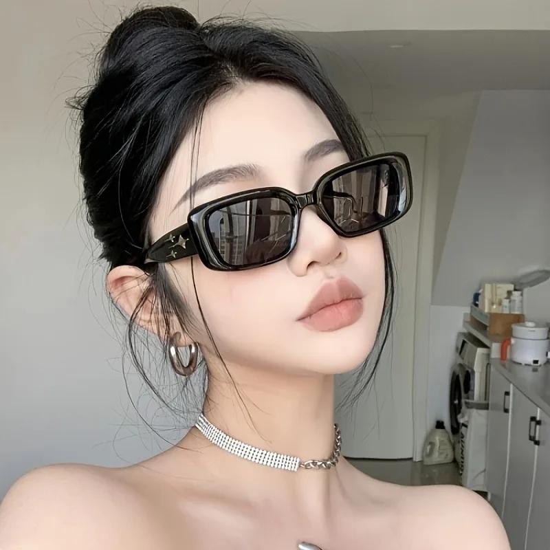 2pcs Casual Women Square Black Vintage Lovely Classic Lively Elegant Sweet Ins Style Modern Simple Style Fashion Glasses Summer