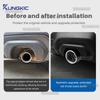 For Subaru Forester 2025 2026 2027 Car Exhaust Extension Pipe Stainless Steel Exhaust Pipe Clamp Tail Throat Tip Accessories