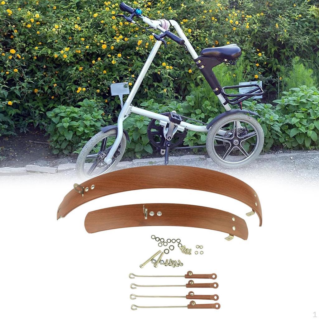 Folding Bike Mudguard Front & Rear Fenders Bicycle Set Simple Installation Mud Guard Full