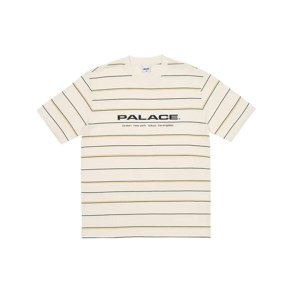 Palace City Striper T-Shirt White Unisex Tops P24ES038
