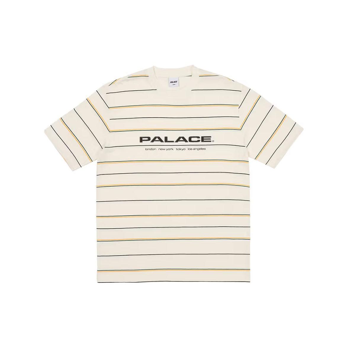 

Palace City Striper T-Shirt White Unisex Tops P24ES038 M