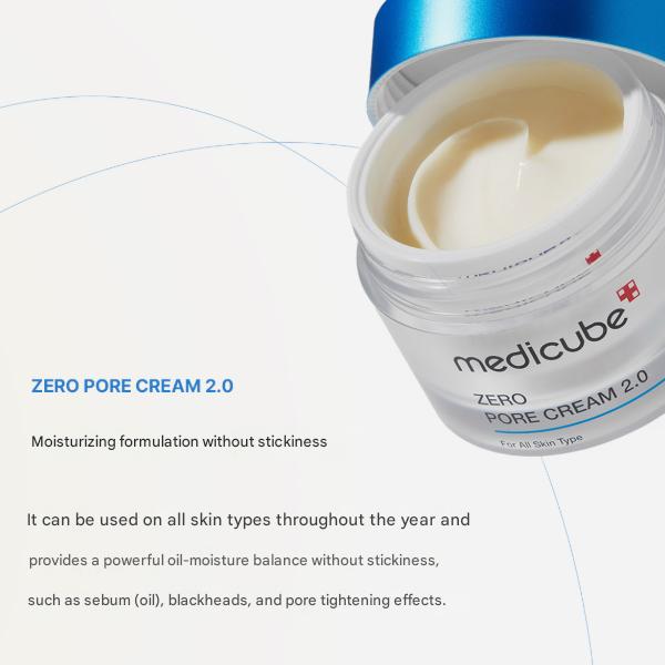 Medicube Crème Zéro Pores 2.0 (50 ml) (3 Options)
