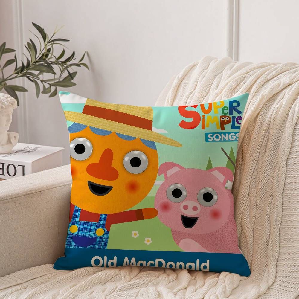 

Cartoon Noodle & Pals Pillow Case Home Decor Throw For Sofa Bed Car Room Decor Gift Idea 26x26Inch
