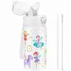 Drinking Bottle For Children For Hot And Cold Drinks 420Ml White With Fairies