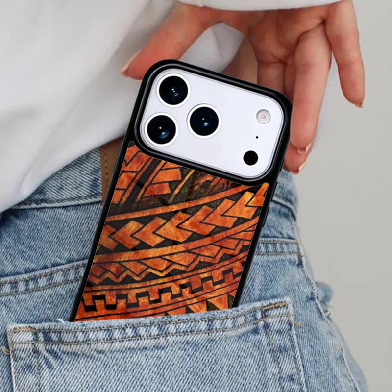 Maori Polynesian Samoan Tribal print Phone Case for iPhone 17ProMax 12 13 14 15 16e 17 Pro Max Plus Air Cover