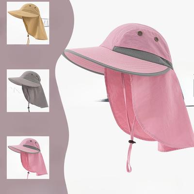 Neuer Atmungsaktiver Schalhut Sommer Outdoor Sonnenschutzhut Herren Gesichtsschutz Nacken Angelumhang Kapuze