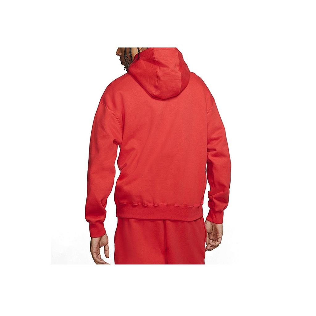 Nike Casual Sport Fleece Pullover Hoodie With Drawstring Men Tops Red CD6393-657