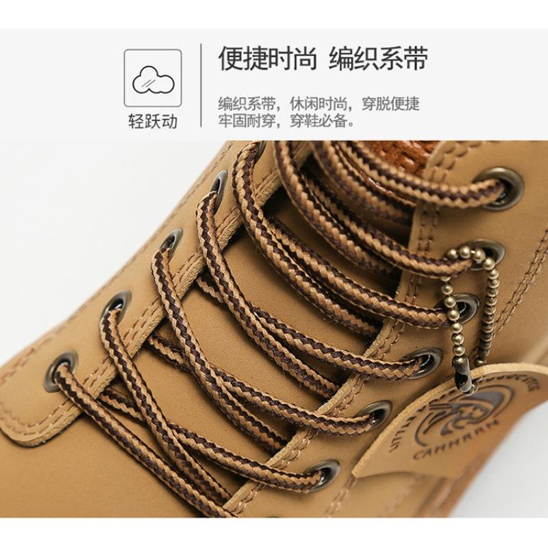 High Top Men Boots Fashion Motorcycle Ankle Boots for Men New Hot Green Male Hiking Boot Winter Lace-Up Men's Shoes Botas Hombre