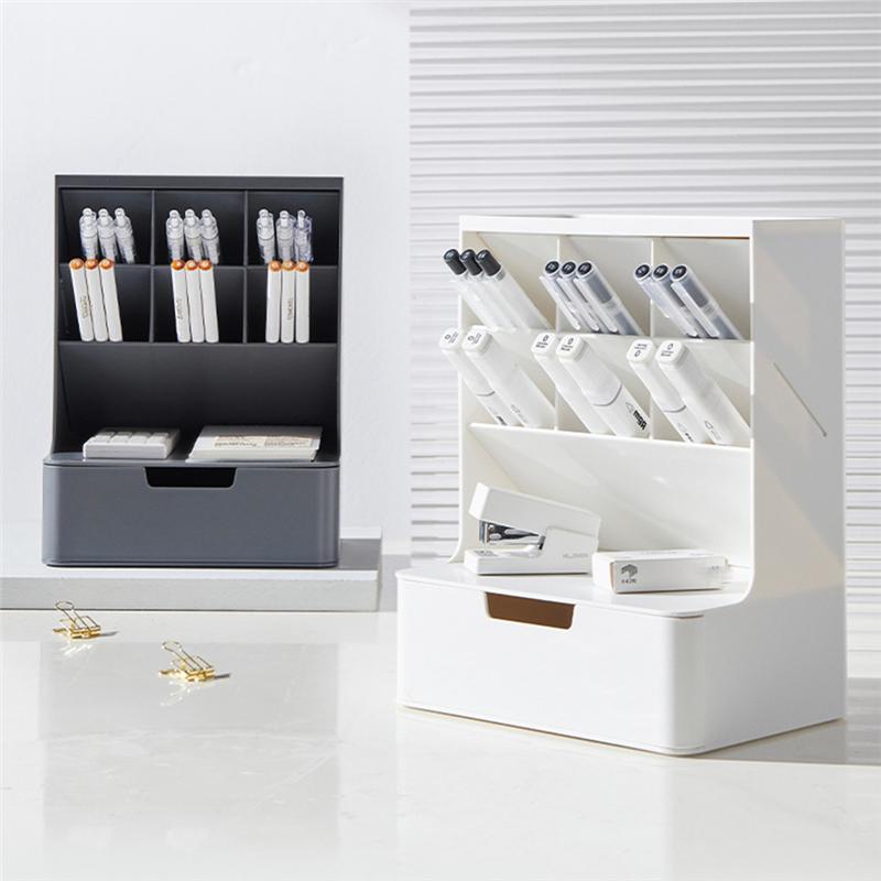 A20F-6 +1 Drawer Desktop Storage Box Pencil Makeup Storage Box School Office Supplies Stationery