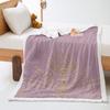 Ethnic pattern 2D digital printing thickened lamb wool crystal fleece blanket blanket