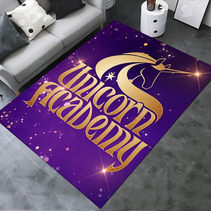 

2025 New Unicorn Academy Carpet Rug for Living Room Bedroom Home Sofa Decoration,Kids play Non-slip Floor Mat95 40x60cm( 15x23in )