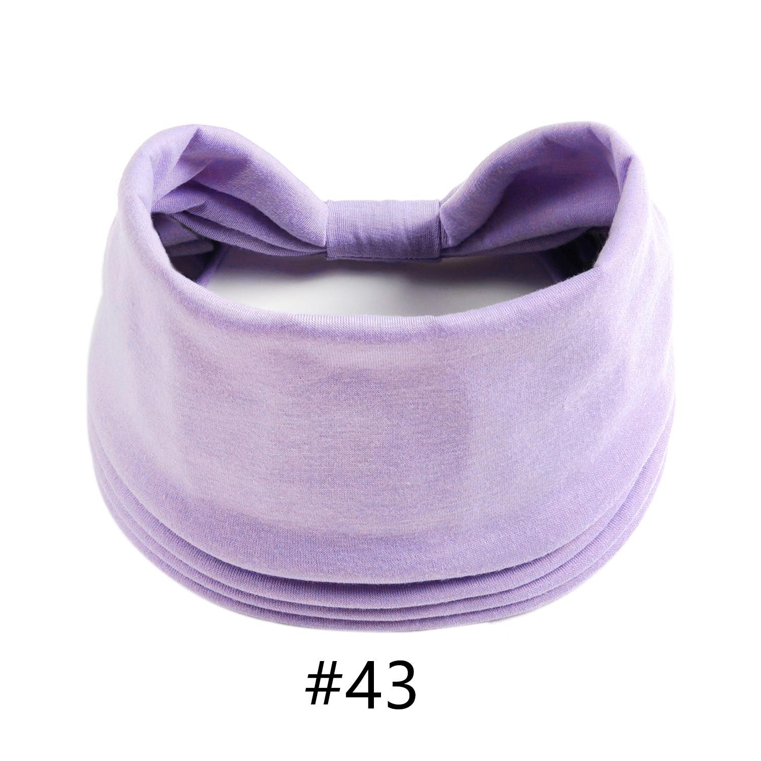 

Тюрбан для голови Одноколірні вузли Широкі пов язки для жінок М які бавовняні спортивні еластичні гумки для волосся Аксесуари Бандана для йоги Бандаж