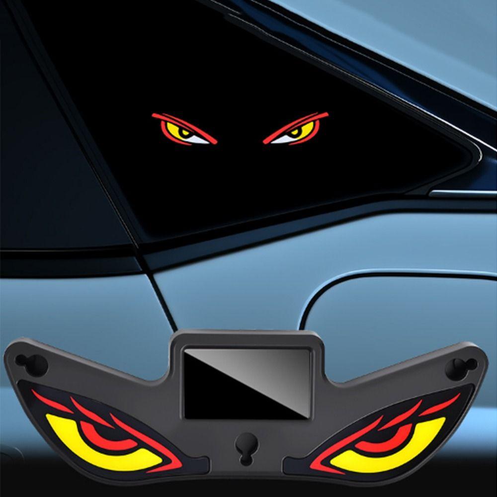 LED Car Neon Light Solar Powered Anti-Rear-End Light Vehicle Signal Lights Car Decoration