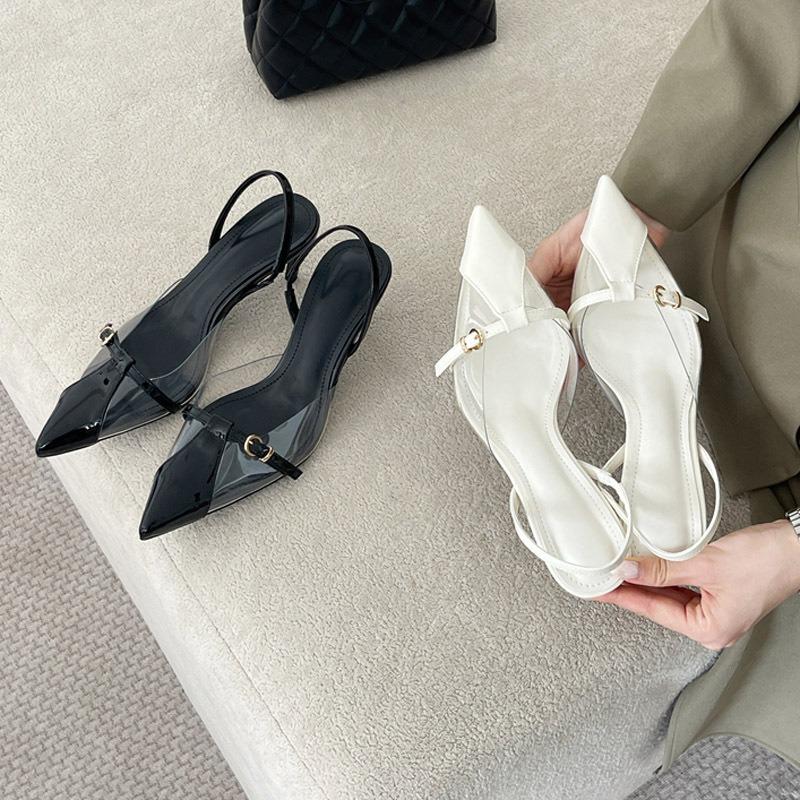 Stiletto high heels new summer hollow pointed niche design sense fashion sandals women