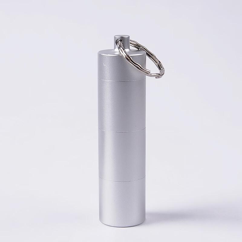 ZISIZ Portable Aluminum Multi-Compartment Pill Organizer