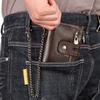 Man Wallet Coin Purse Small Mini Card Holder Chain Portomonee Male Walet Pocket