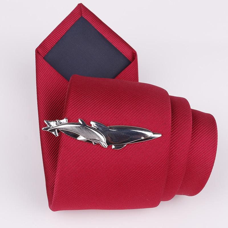 

Модная мужская подходящая одежда в мультяшном стиле, металлический зажим для галстука 5*2cm