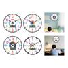 Learning Clock Round Teaching Clock for Girls Boys Room School Stylish Decor