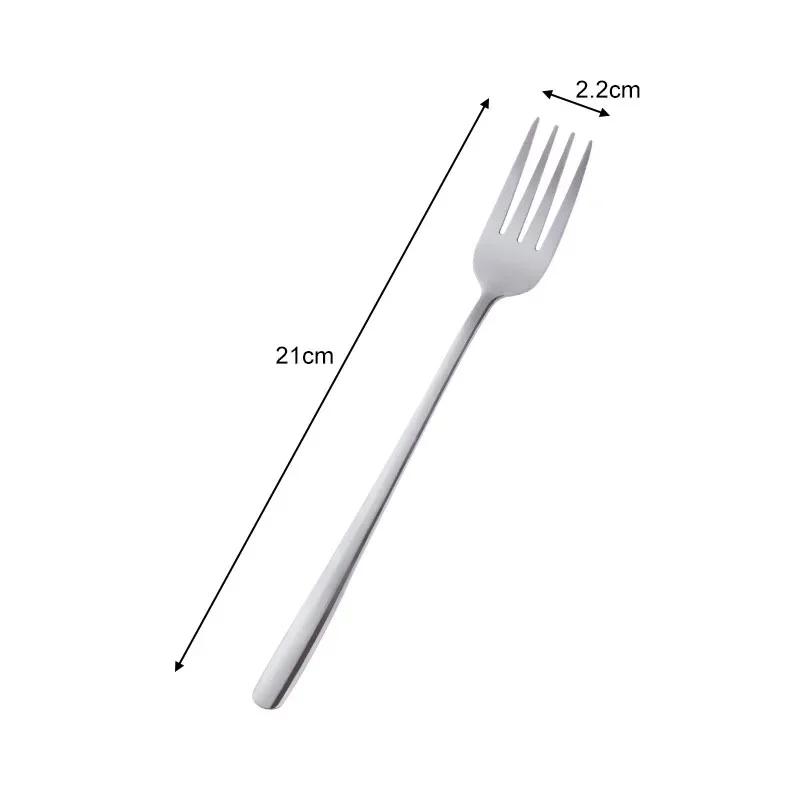 Stainless Steel Long Handle Dinner Fork Rainbow Fork Hotel Restaurant Party Supplies Dinnerware Steak Gold Fork Table Decoration