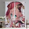 Curtains Child Room Genshin Impact Blackout Curtain for Room 2 Panel Partition Tulle for Bedroom Shades Home Interior Curtains