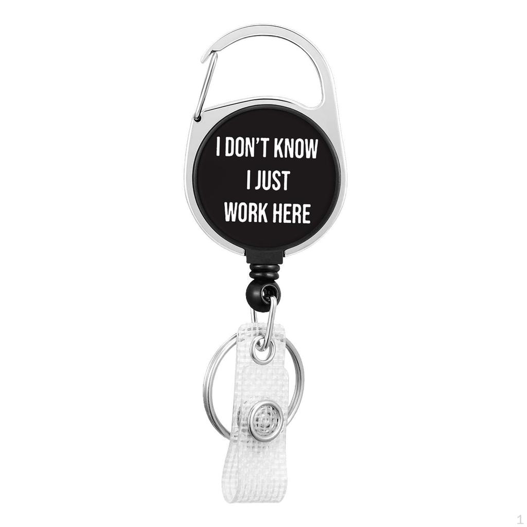 Verpleegkundige Intrekbare Badge Reel Houder Naamclip Accessoires met Draaibare Karabijnhaak voor