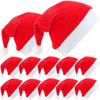Chapéu de Pai Natal de feltro, chapéu vermelho, chapéu de Natal