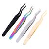 False Eyelash Tweezers Applicator Eyelash Extension Curler Nipper Clip Clamp