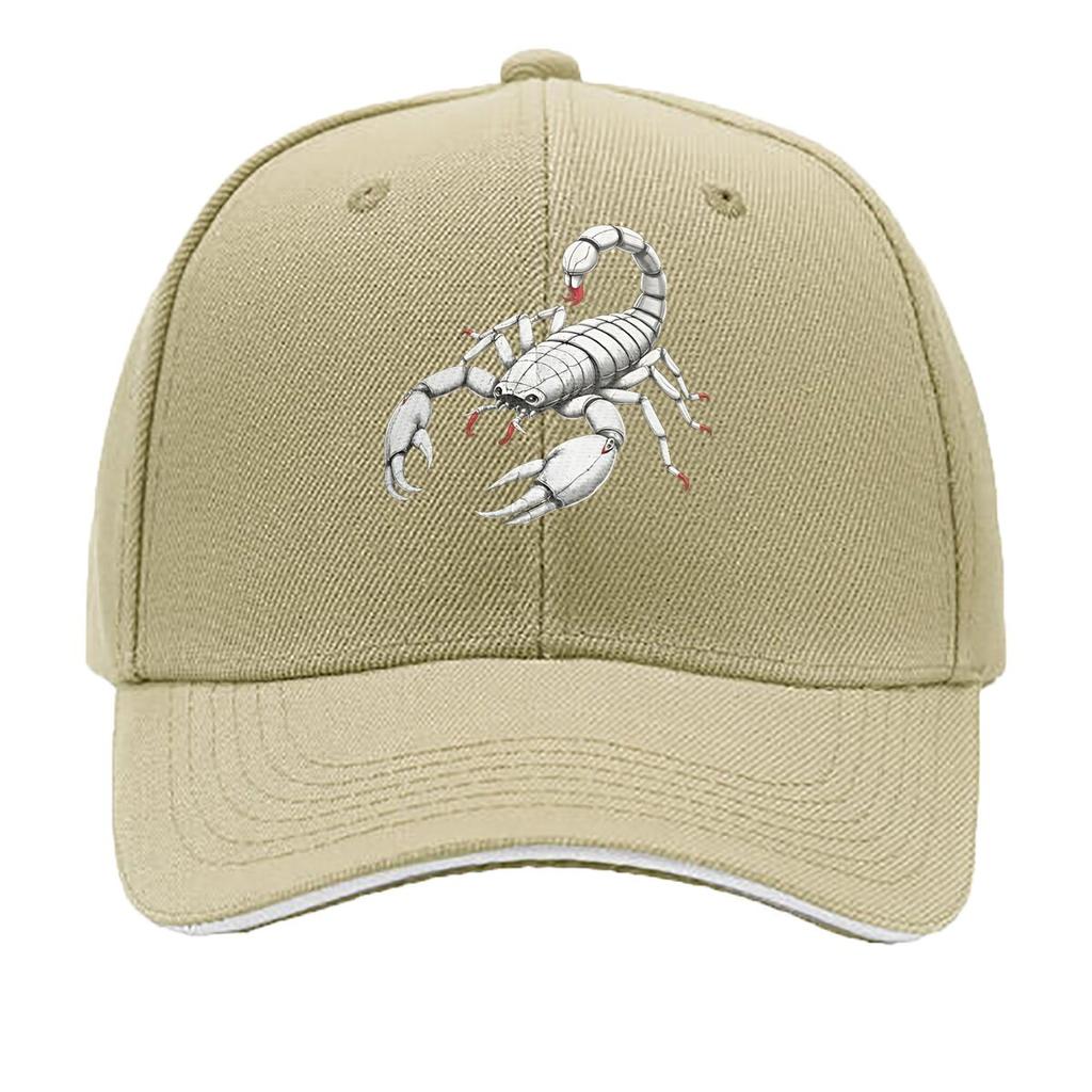 Unisexs Black Scorpion Graphic Hat Wide Brim Hunting Camping Casual Outdoors Bold Scorpion Desig Sandwich Baseball Cap