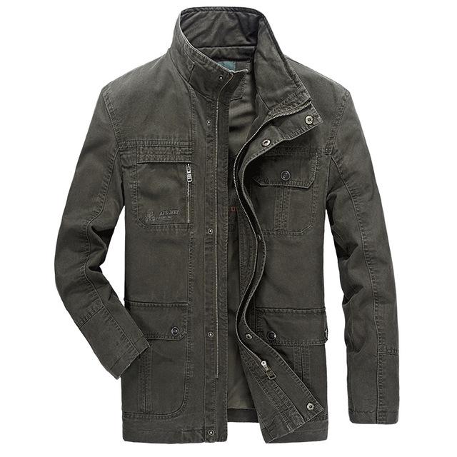 Куртка высокого качества, мужская военная весенне-осенняя армейская куртка, однотонная хлопковая мужская куртка M