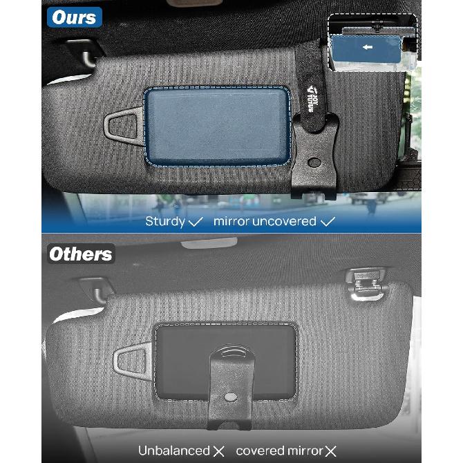 JOYTUTUS Polarized Sun Visor Extender For Car, Upgraded Adjustable Car Sun Visor Extension Sun Blocker UV400, Anti-Glare Stray Light UV Rays