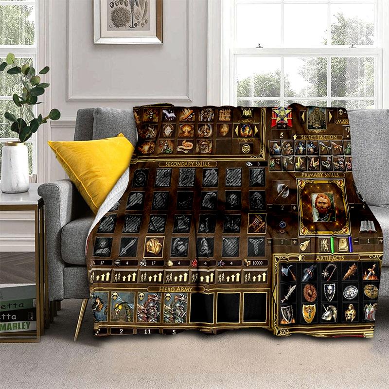 HOMM Game 9 Factions Races Stronghold Dwelling Creatures Heroes of Might and Magic Soft Blanket for Living Room Bedroom Bed Sofa