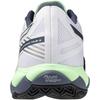 Tennisschuhe Wave Enforce Tour 2 OC Kunstrasenplatz Vereinsaktivitäten Leichtgewicht Softtennis Harttennis Weiß x Mint x Blau cm 2E [Mizuno]