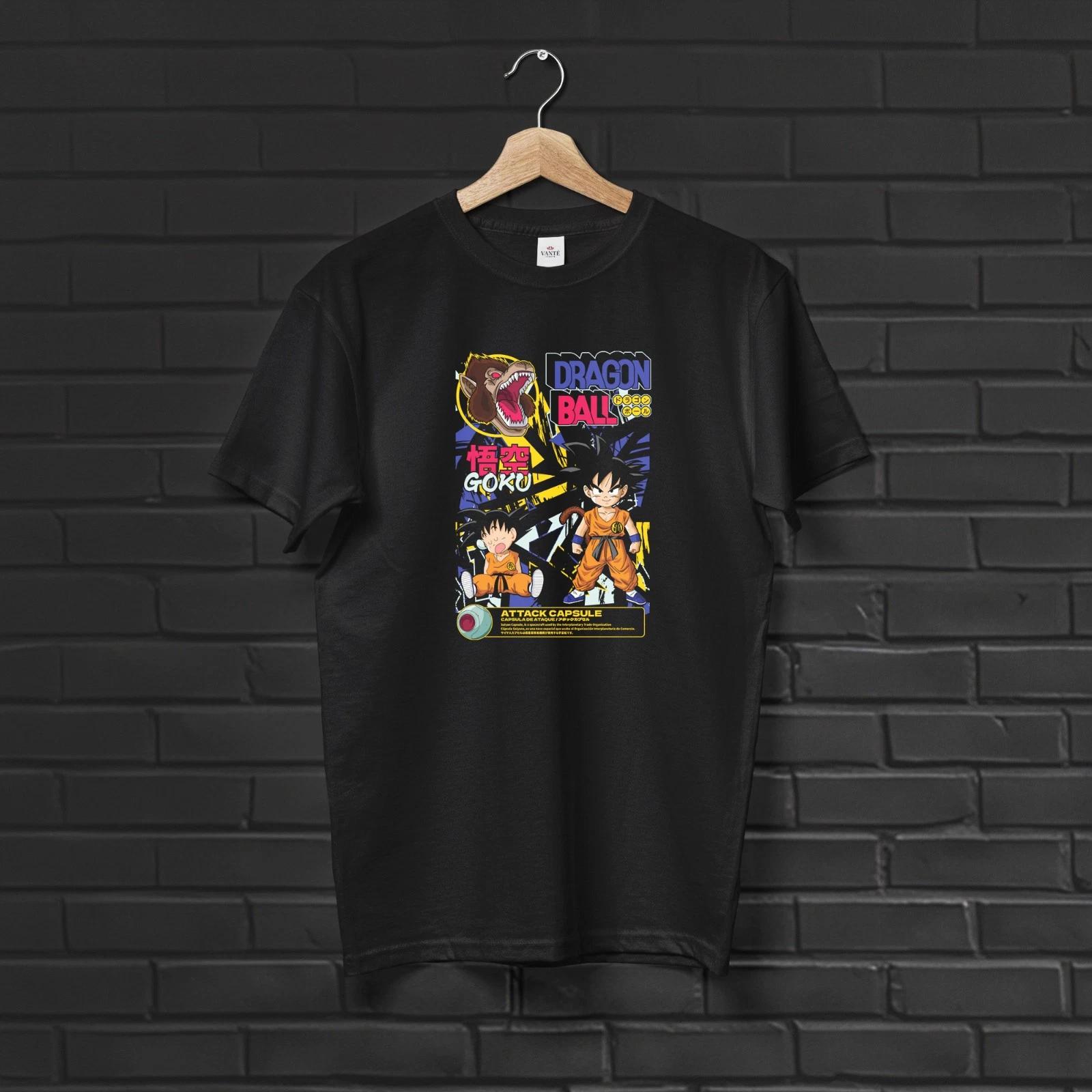 

Kid Goku Capsule Streetwear Graphic Tee Shirt Men’s Martial Arts Top L