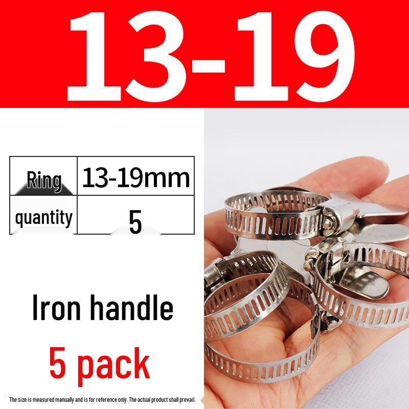 Nerezová hadicová spona, ručně utahovací páska pro vodní a vzduchové potrubí