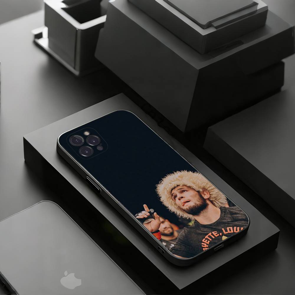 Khabib Nurmagomedov Phone Case for iPhone 11Pro 13 12 11 Pro Max 16e 17 Air 16 15 14 Plus 11ProMax