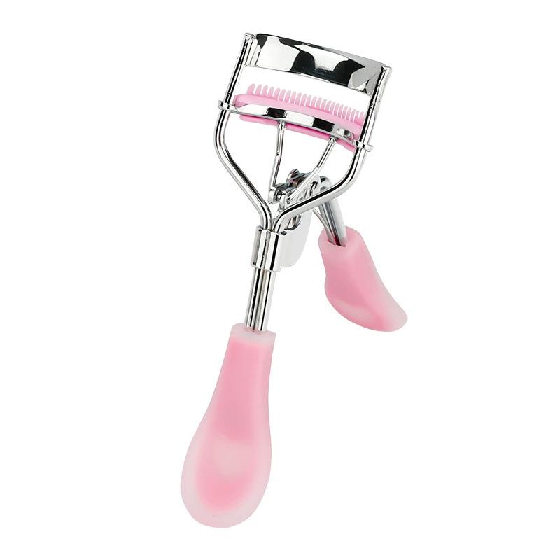 Nailans Heart-Shaped Eyelash Curler with Comb for Natural Curling and Sunflower Design