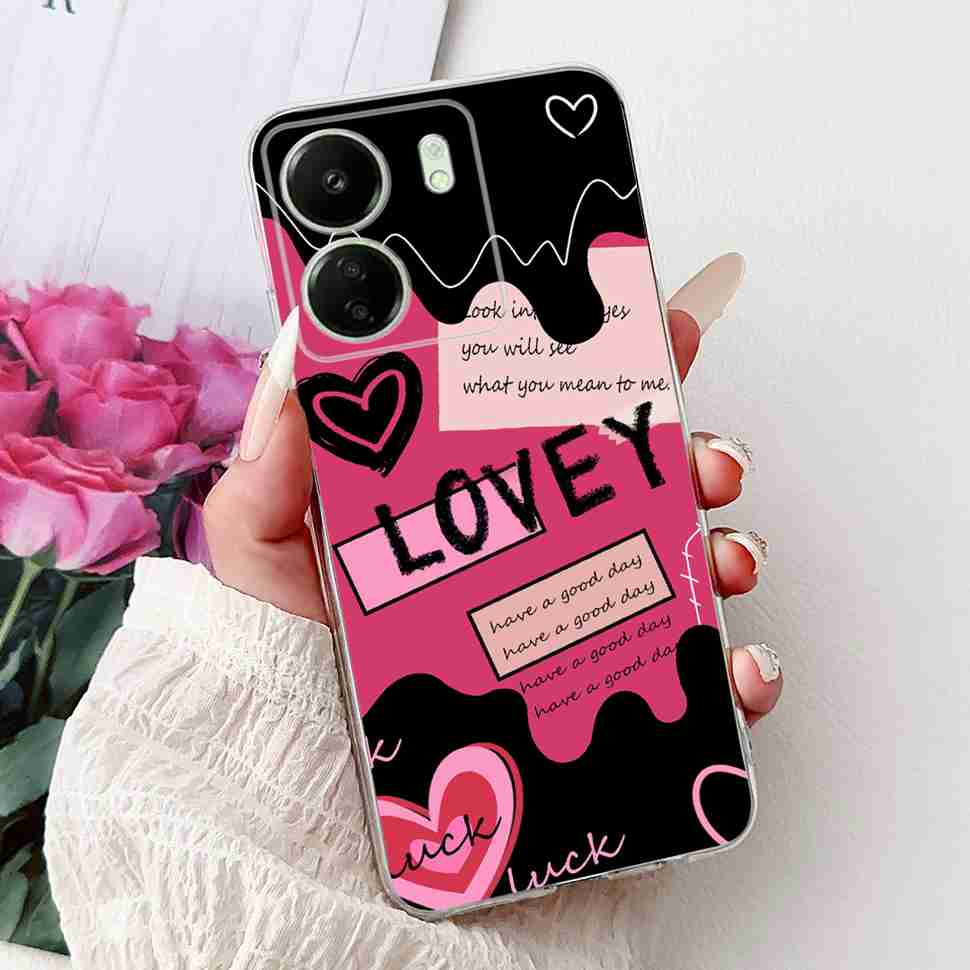 For Xiaomi Redmi 13C 4G Case Redmi13C 2023 New Fashion Pattern Cover Silicone Soft Phone Case For Xiaomi Poco C65 PocoC65 Fundas