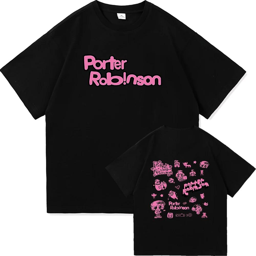 

Porter Robinson Smile World Tour 20242025 TShirt Unisex Women Clothing Harajuku Tops Unisex High Quality Casual TShirts Graphic XL
