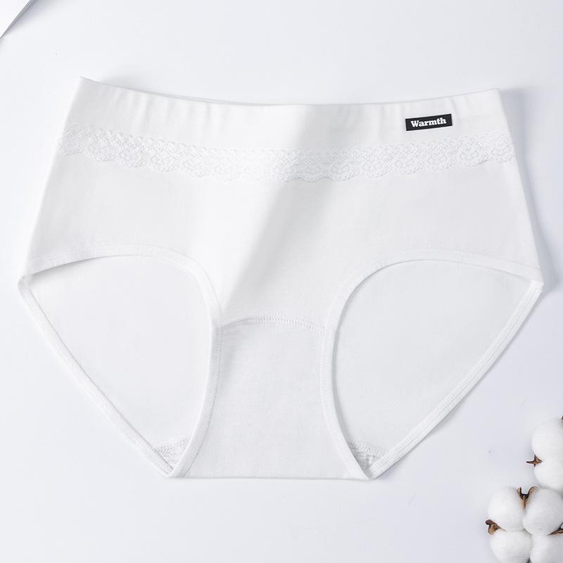 Ladies Spring and Autumn Pure Cotton Color Yarn 10A Antibacterial Extended Crotch Triangle Briefs