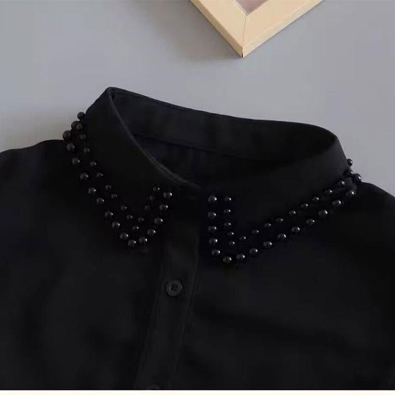 Detachable Lapel Collar False Elaborate Girls Collar Accessory Jeweled Collar Graceful Art Decorative False Shawl