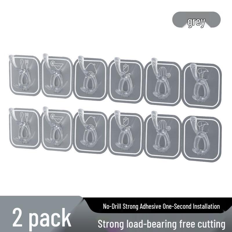 

LIEI No-Drill 6-Hook Coat Rack