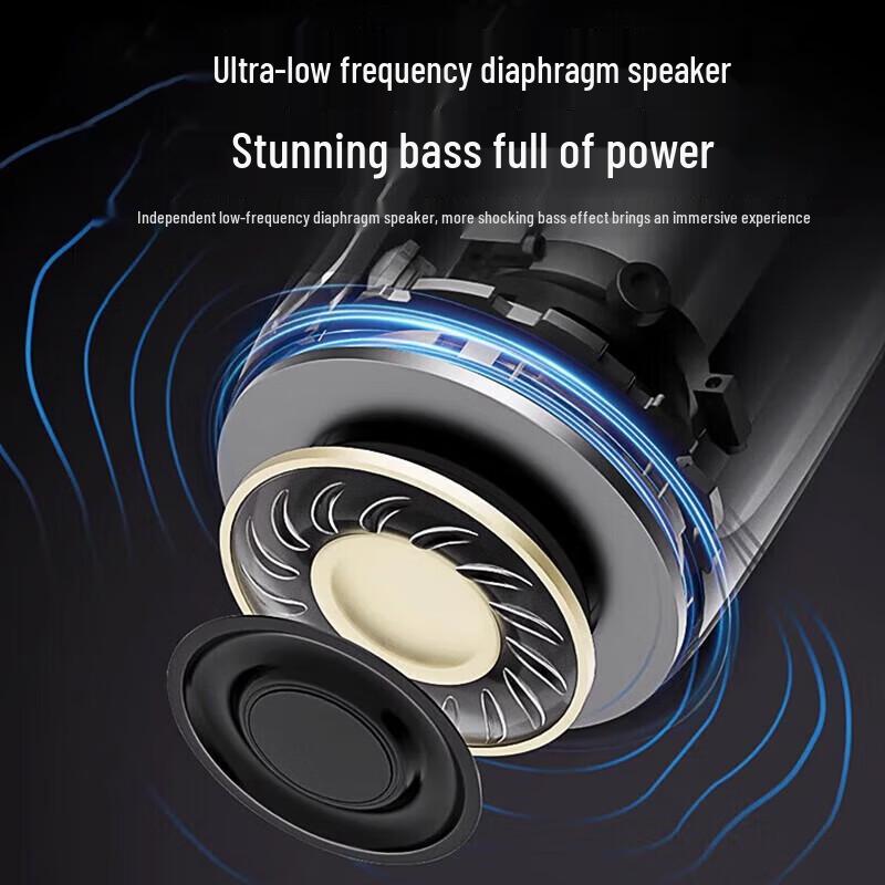 Soaiy SH77 Portable Wireless Bluetooth Speaker with Colorful Lights