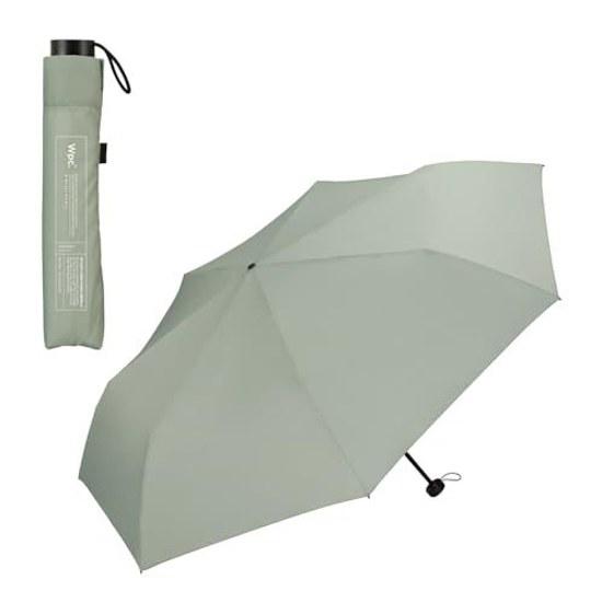 Wpc. Lightweight folding umbrella AIR-LIGHT LARGE FOLD Green Rain men 61cm frame size 180g suitable both women slim UV protection simple solid color