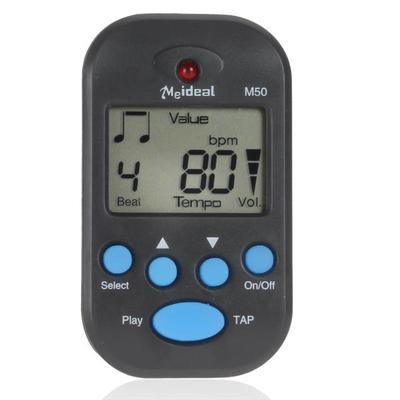 Meideal M50 Display LED professionale da 1,2 pollici Mini metronomo musicale per chitarra e modalità tap + Clip